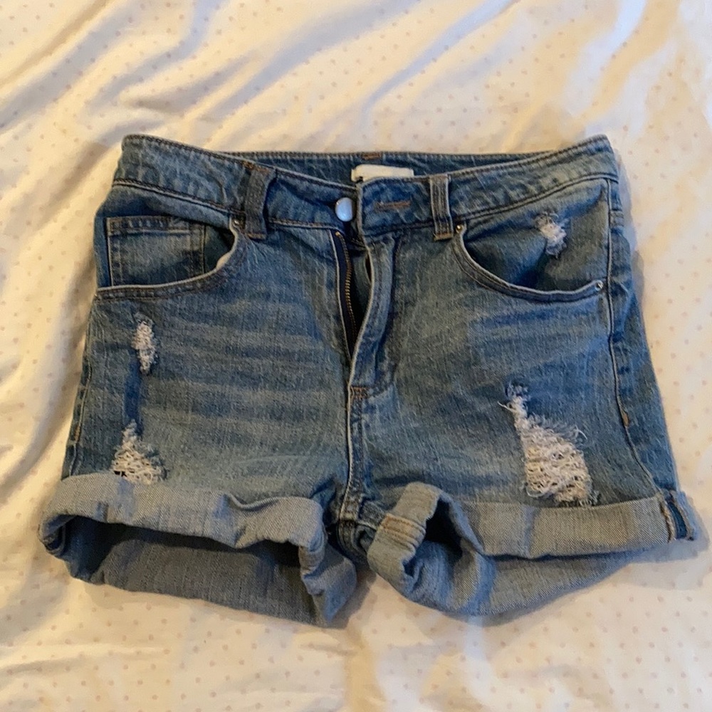 denim shorts